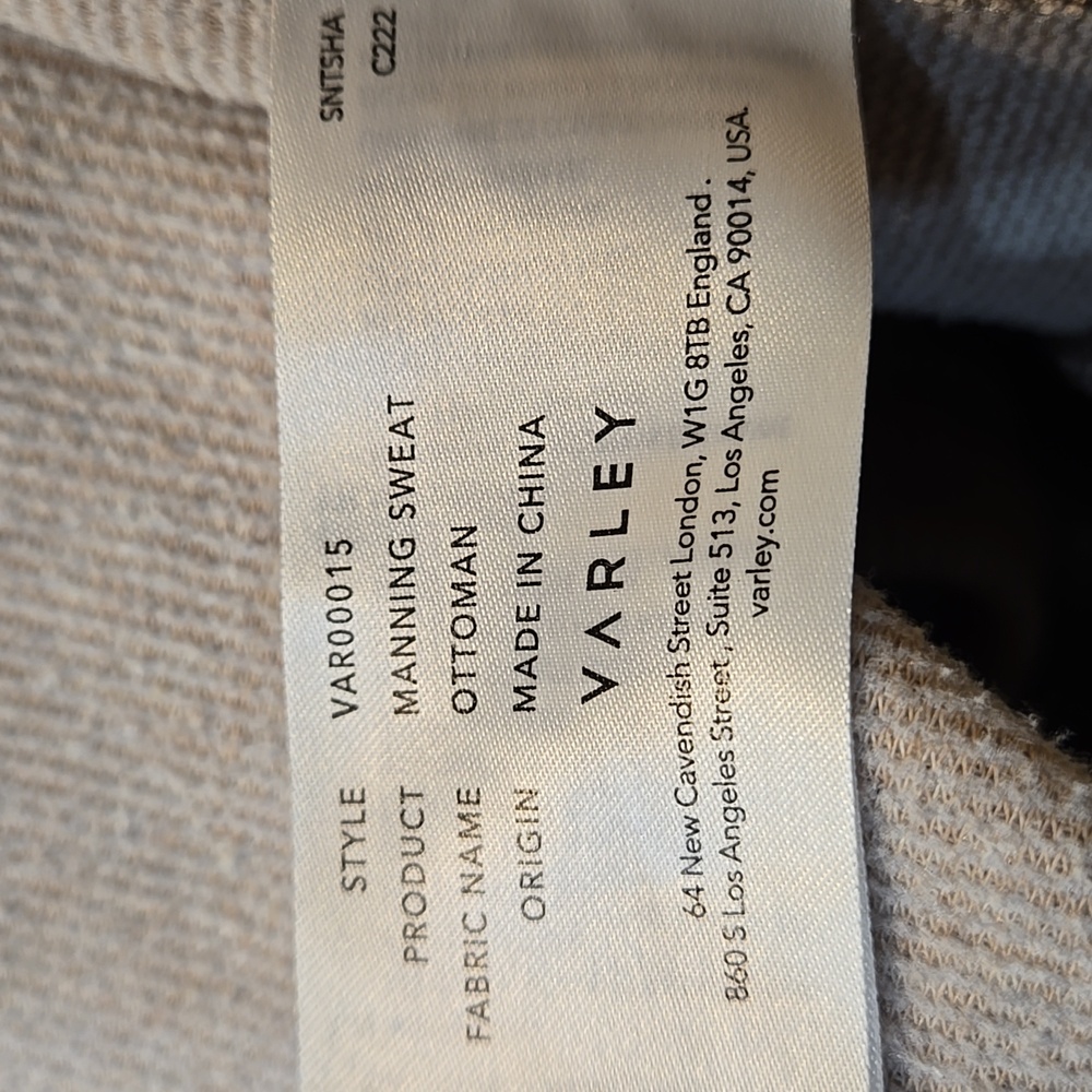 VARLEY Manning Sweat Raglan Pullover Sz Medium - Picture 12 of 14